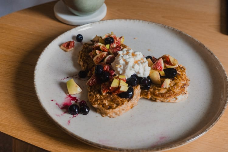 Breakfast pancakes from The Athletes Foodcoach App