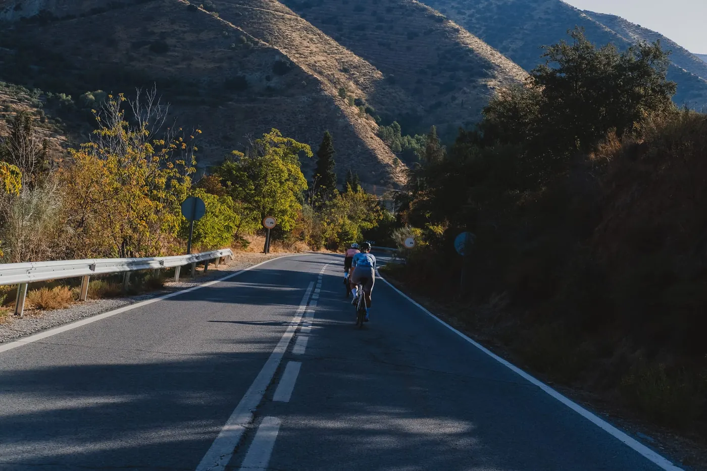 riding through sierra nevada