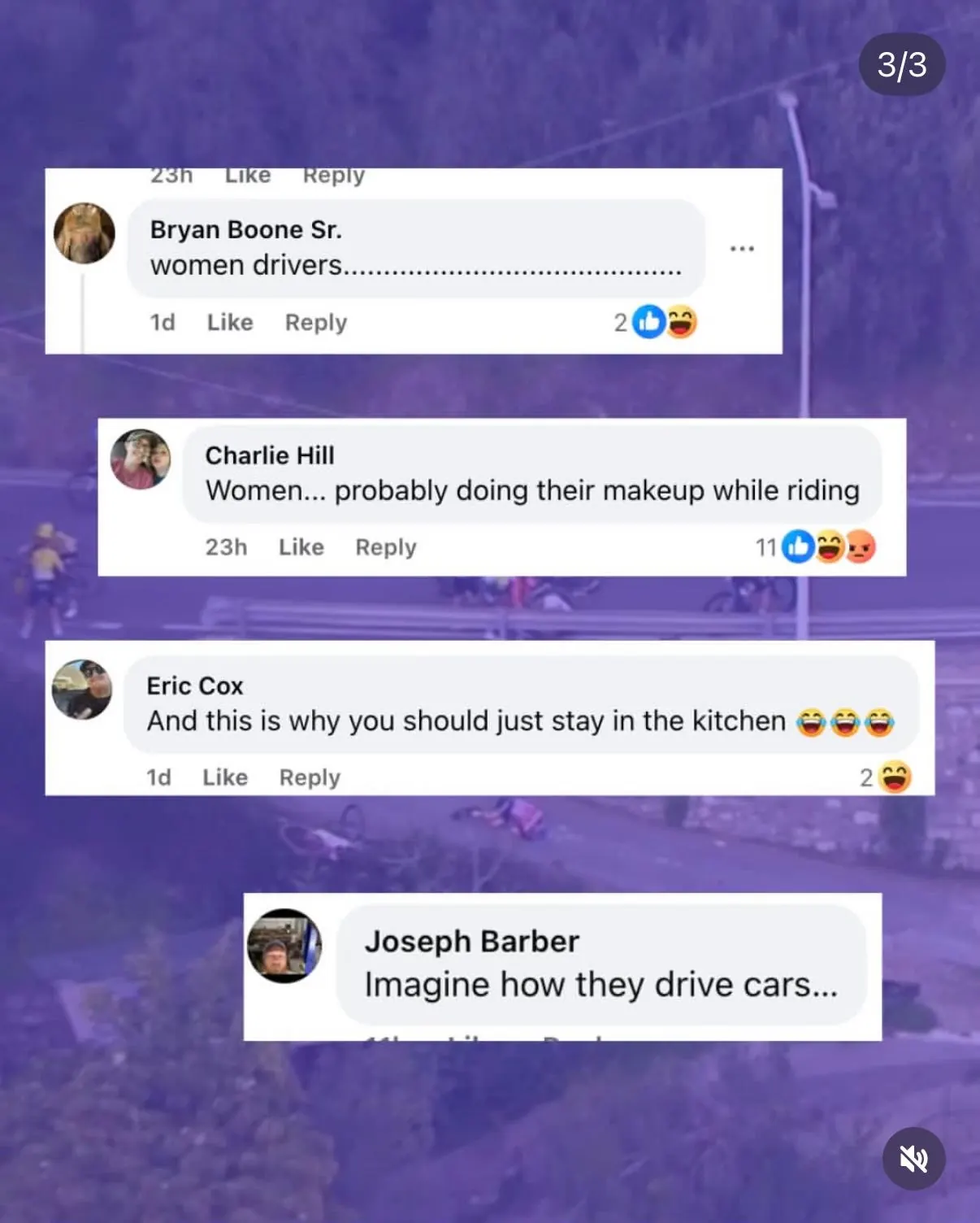 the comments under the sanremo crash